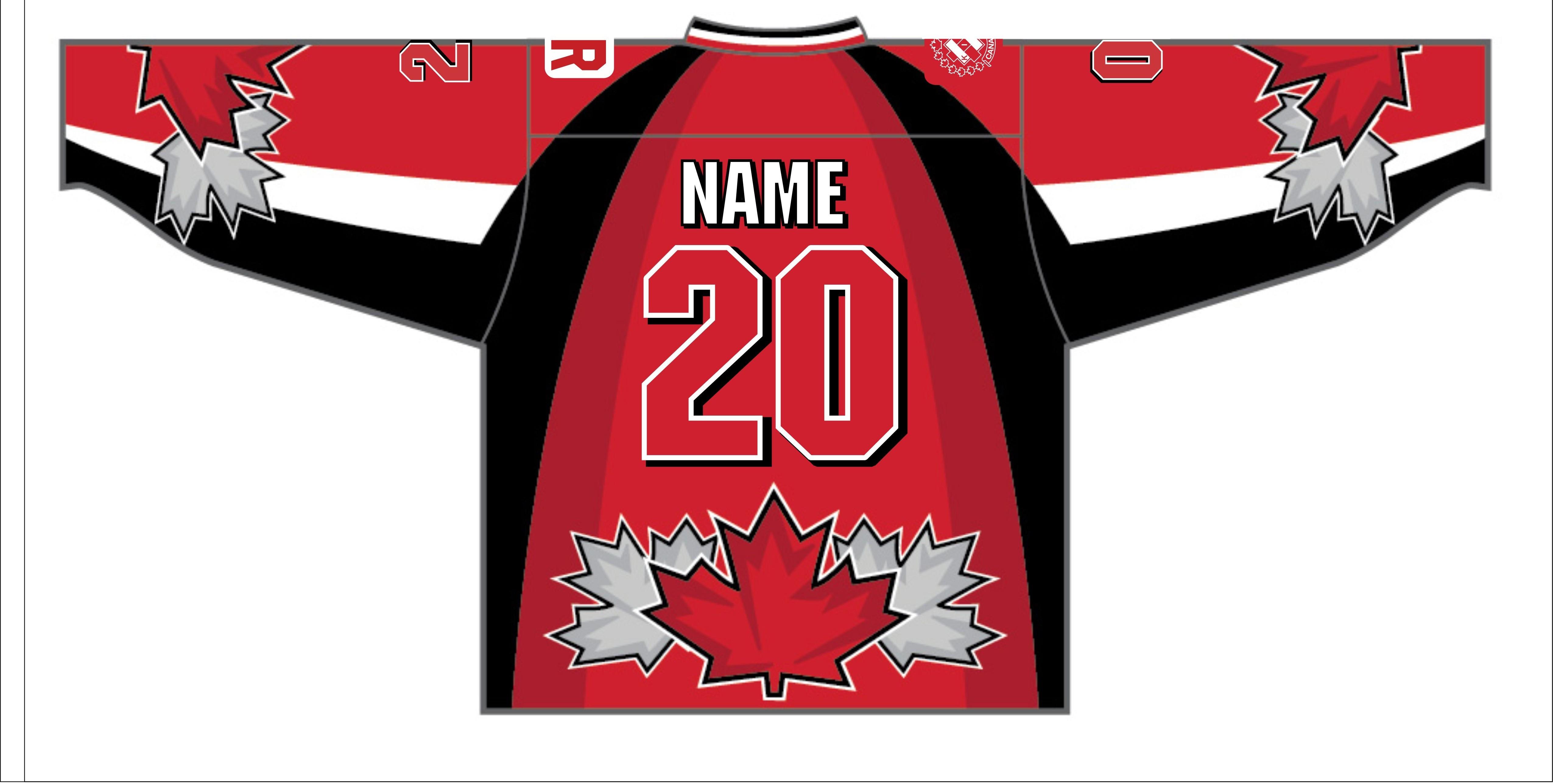 Back of Hockey Jersey